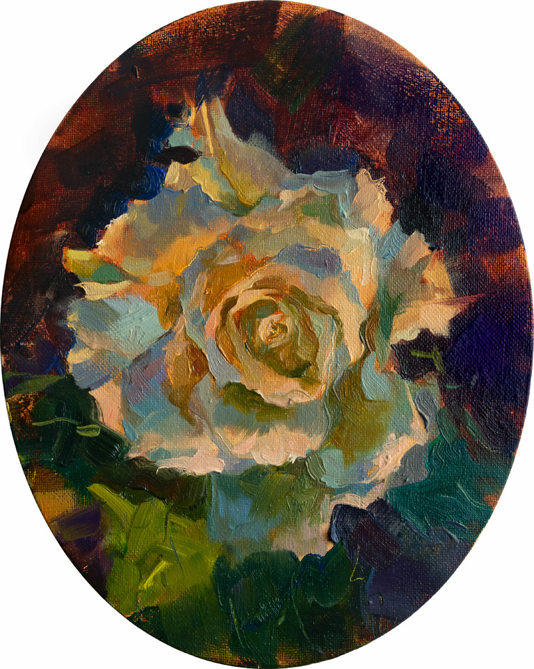 Rose painting by Elena Morozova