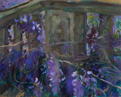 Wisteria painting by Elena Morozova